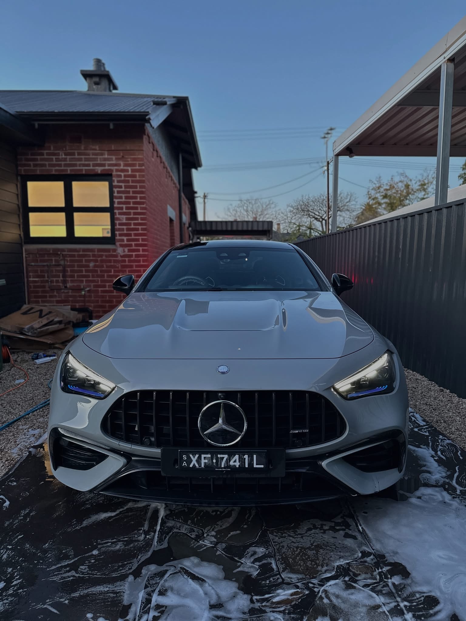 Mercedes-AMG CLE 53 front after wash