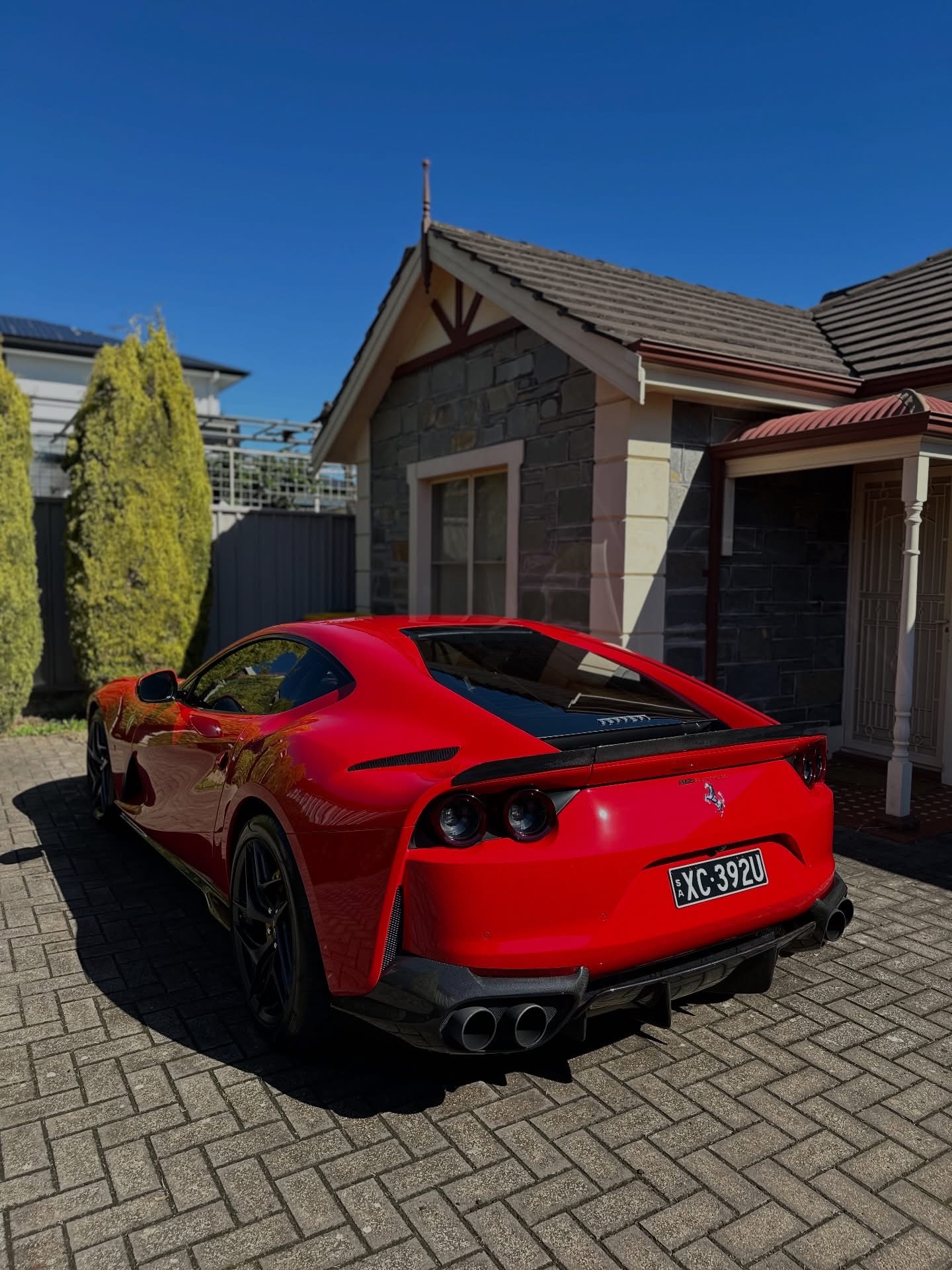 Ferrari rear three quarter view